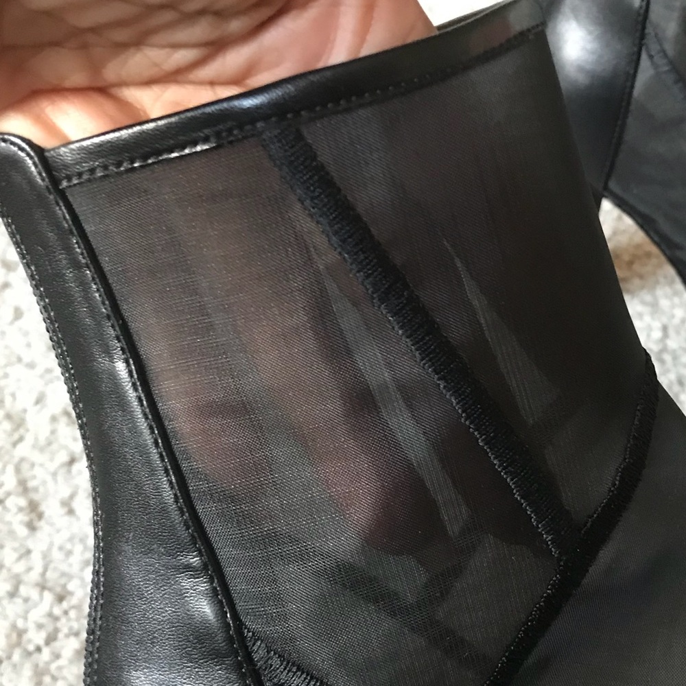 Steve Madden Peep Toe Mesh Booties - Picture 6 of 7